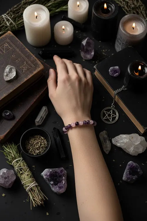Amethyst and Rose Quartz Soulara Life