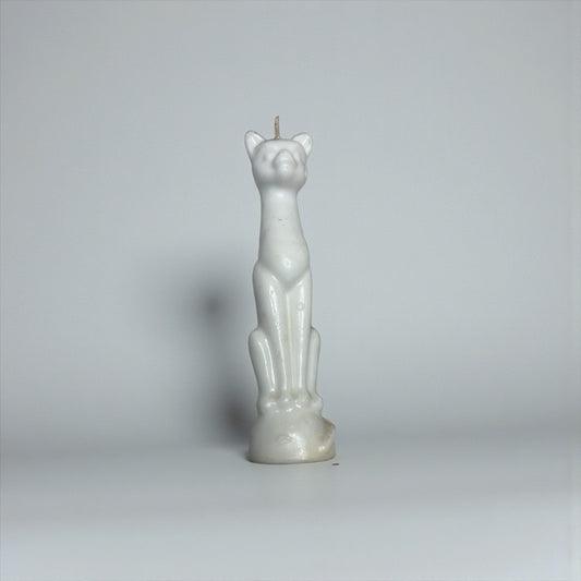White Cat Spell Candle
