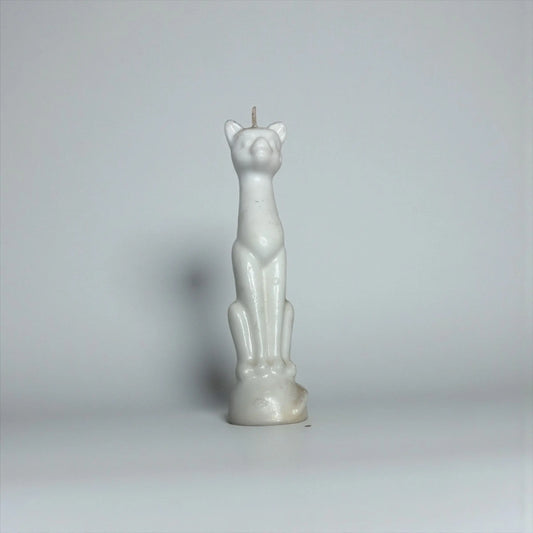 White Cat Spell Candle Soulara Life