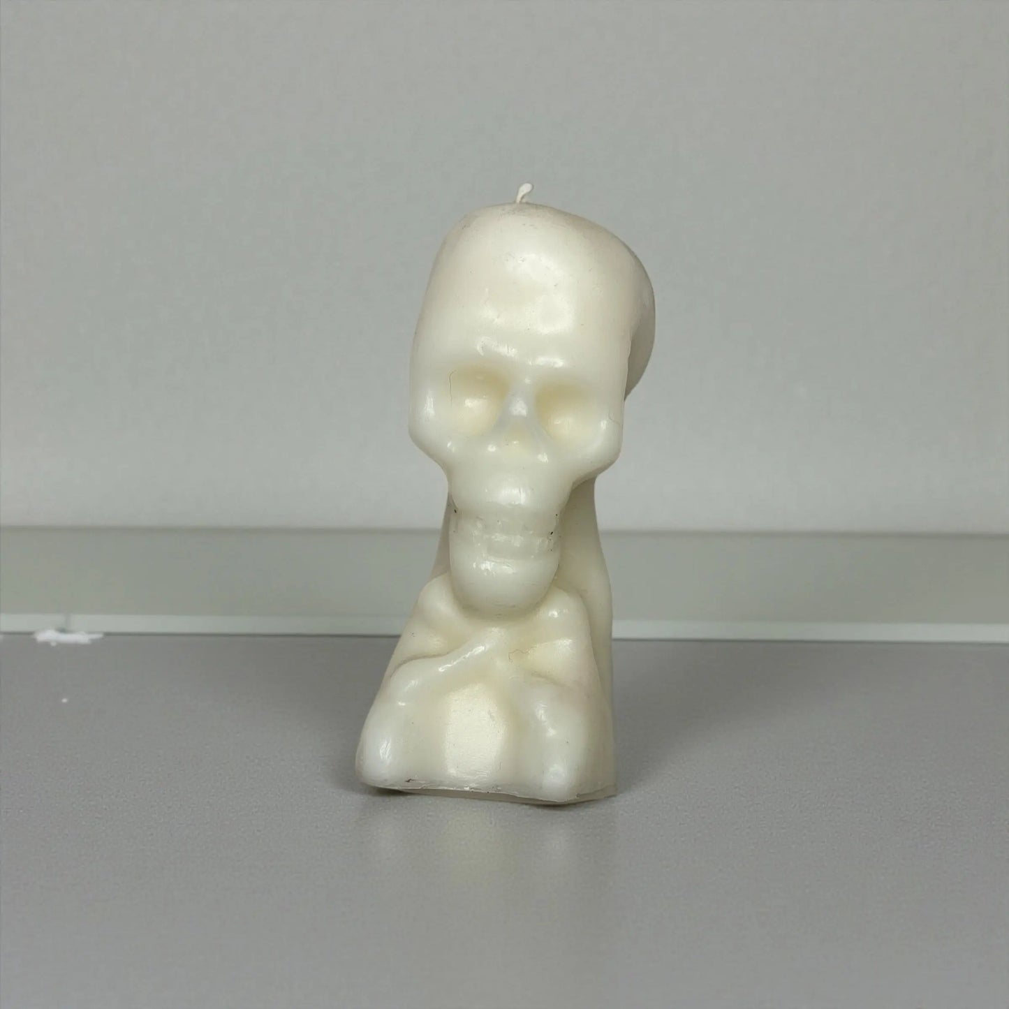 White Skull Spell Candle – Purification | Mental Clarity | Healing Energy Soulara Life