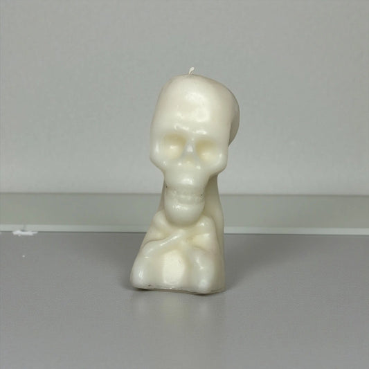 White Skull Spell Candle – Purification | Mental Clarity | Healing Energy Soulara Life