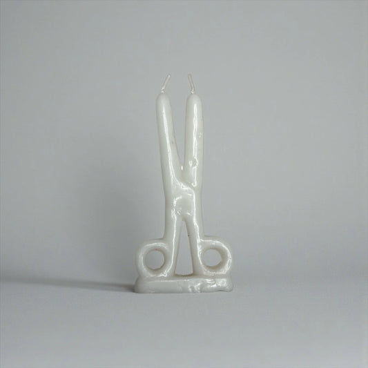 White Scissor Spell Candle Soulara Life