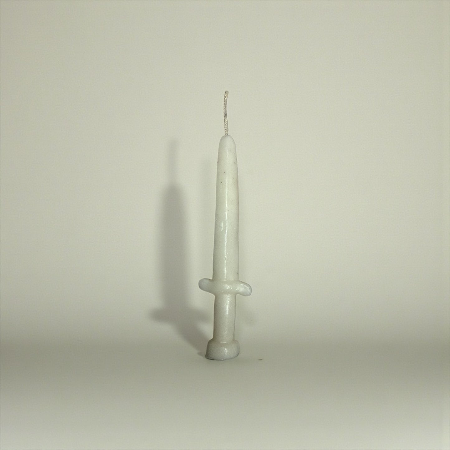 White Athame Candle