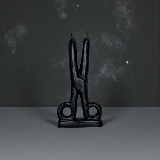 Black Scissor Spell Candle