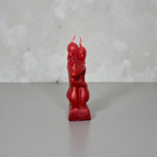 Red Erotic Couple Candle