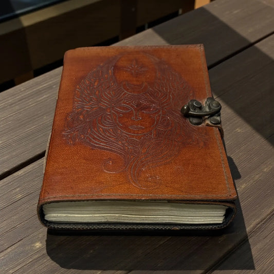 Moon Goddess Journal – 240 Pages Handmade Spiritual Journal - Soulara Life