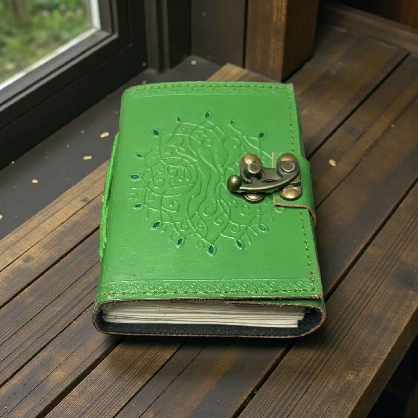 Green Tree of Life Journal – 200 Pages | Handmade - Soulara Life