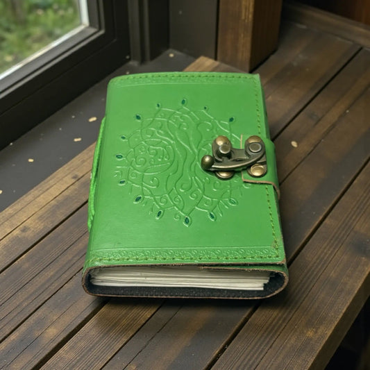 Green Tree of Life Journal – 200 Pages | Handmade - Soulara Life