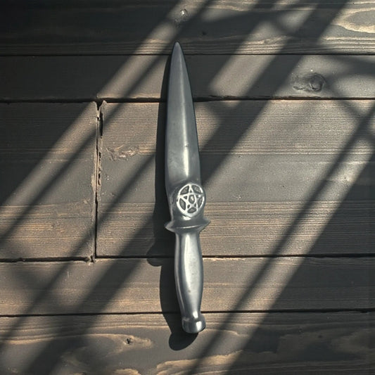 Black Athame with Pentacle Symbol Soulara Life