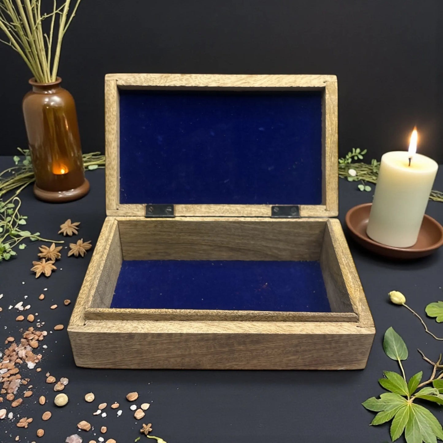 Wooden Magic Box – Cross Engraved Soulara Life