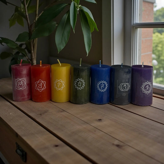 7 Chakra small Scented Candle Set Soulara Life