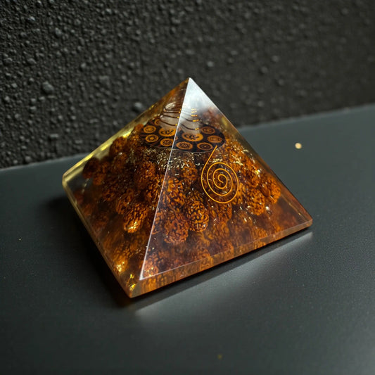 Rudraksh OM Orgone Pyramid Soulara Life