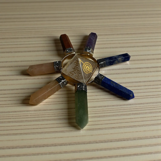 7 Chakra 7 Points Pyramid Energy Generator (Reiki) - Soulara Life