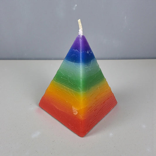 7 Chakra Pyramid Candle Soulara Life