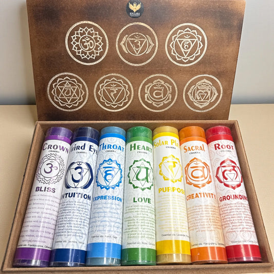 7 Chakra Scented Candle Set Soulara Life