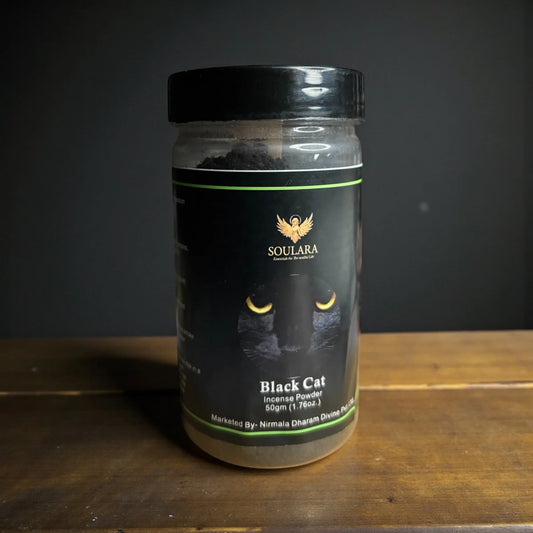 Black Cat Incense Powder for Luck, Protection & Reversal - Soulara Life