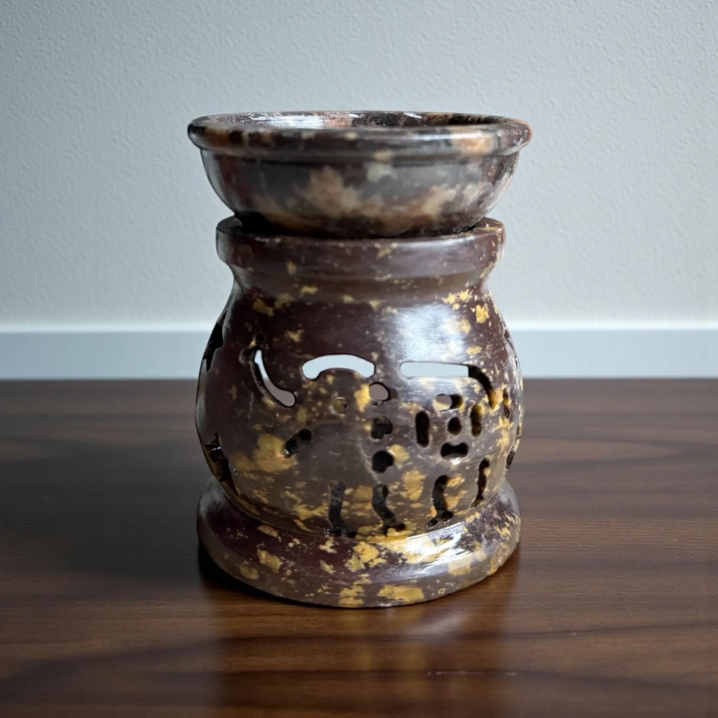 Soapstone Oil Burner – Elephant Design - Soulara Life
