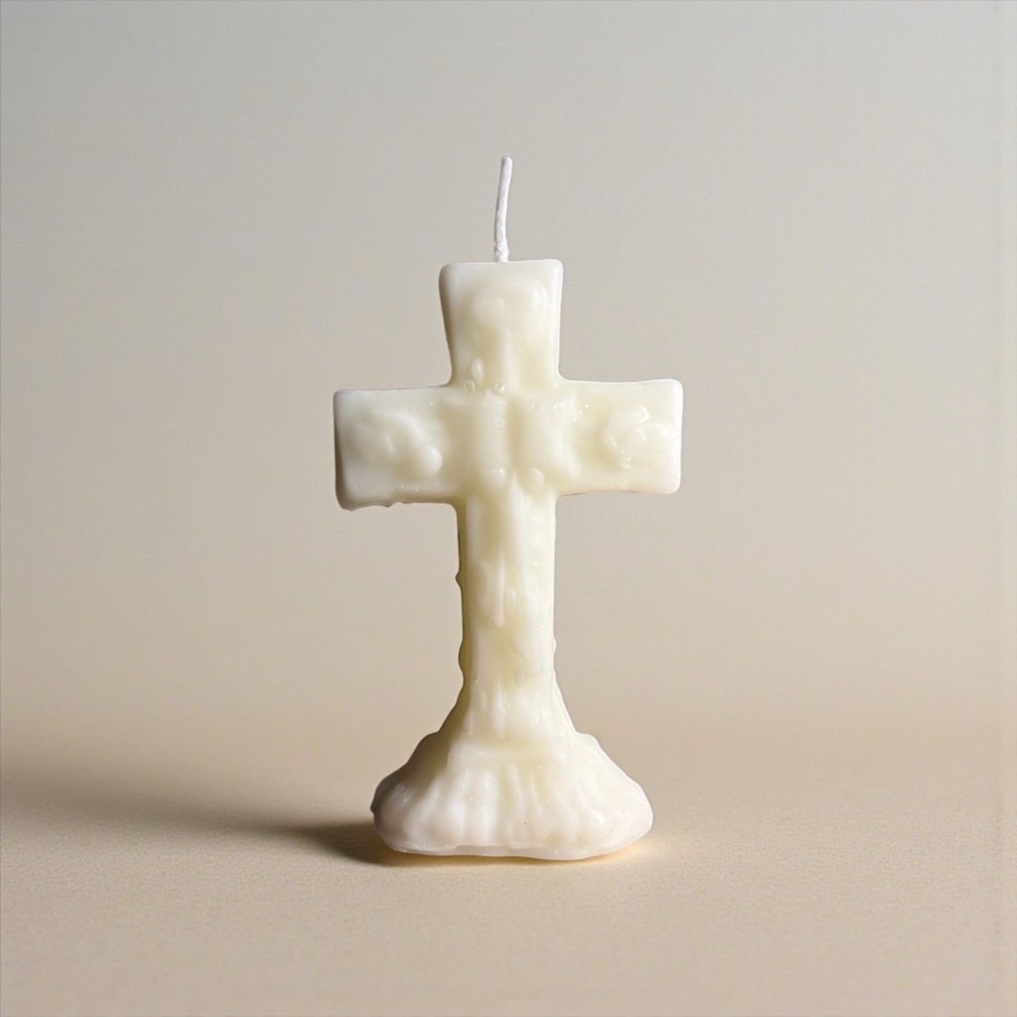 White Cross Candle