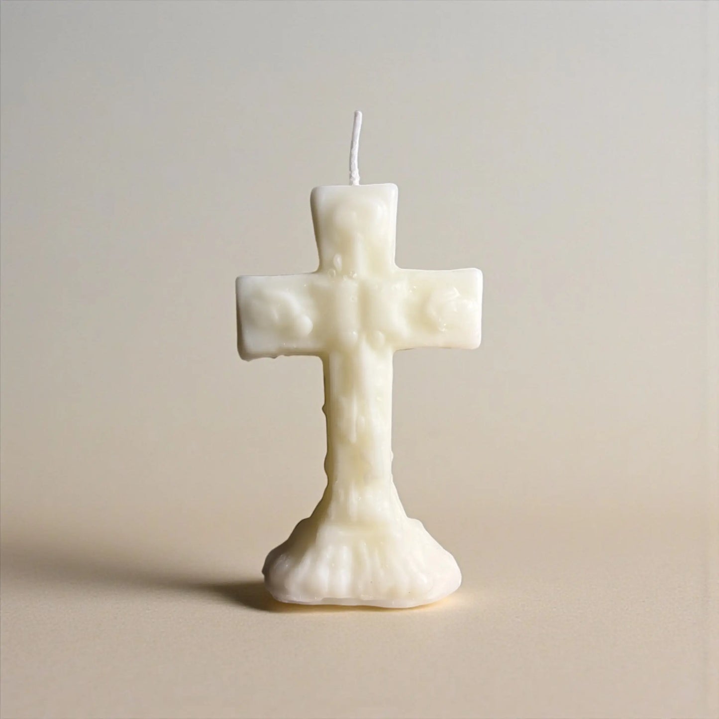White Cross Candle - Soulara Life