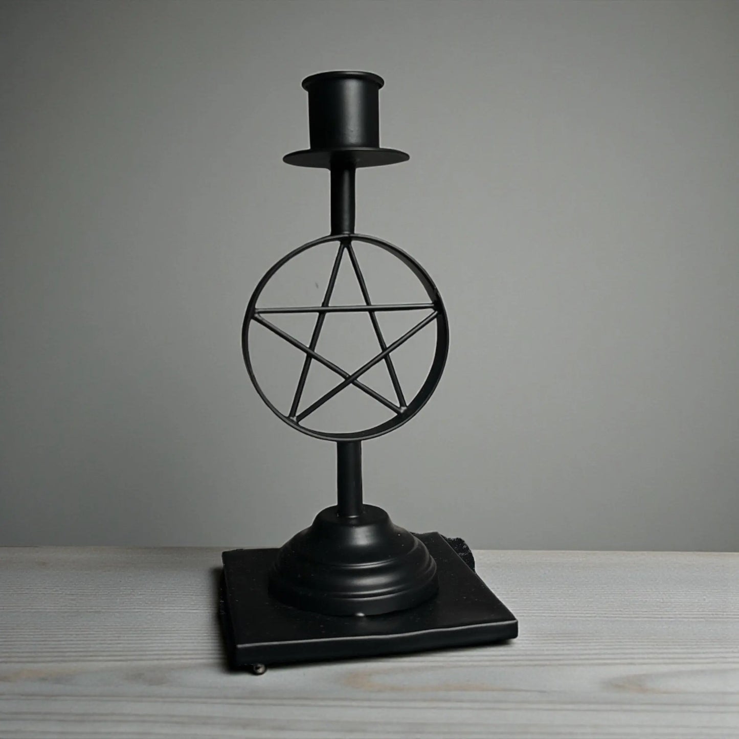 Iron Pentacle Candle Holder 6 Inch Soulara Life