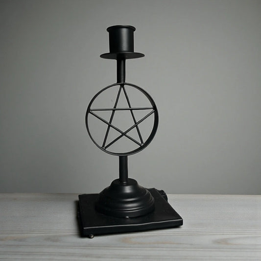 Iron Pentacle Candle Holder 6 Inch Soulara Life