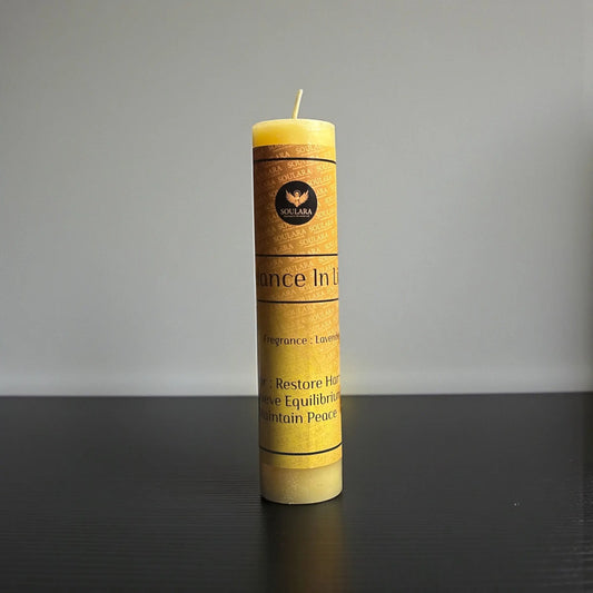 Balance In Life Magic Pillar Candle Soulara Life