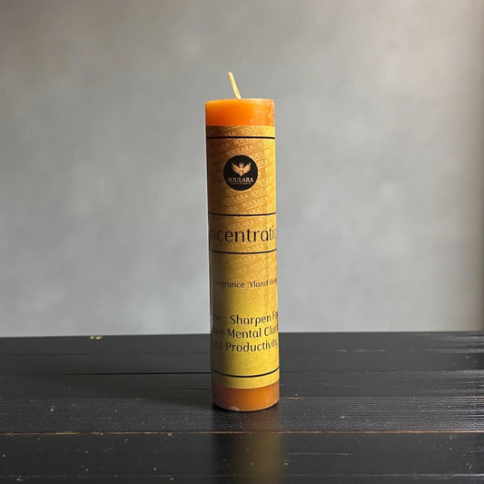 Concentration Magic Pillar Candle Soulara Life