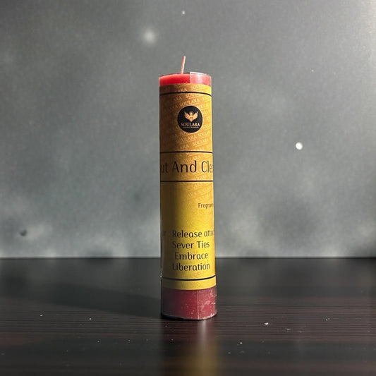 Cut And Clear Magic Pillar Candle Soulara Life