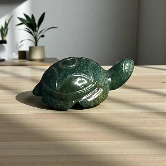 Crystal Turtle – Green Aventurine - Soulara Life