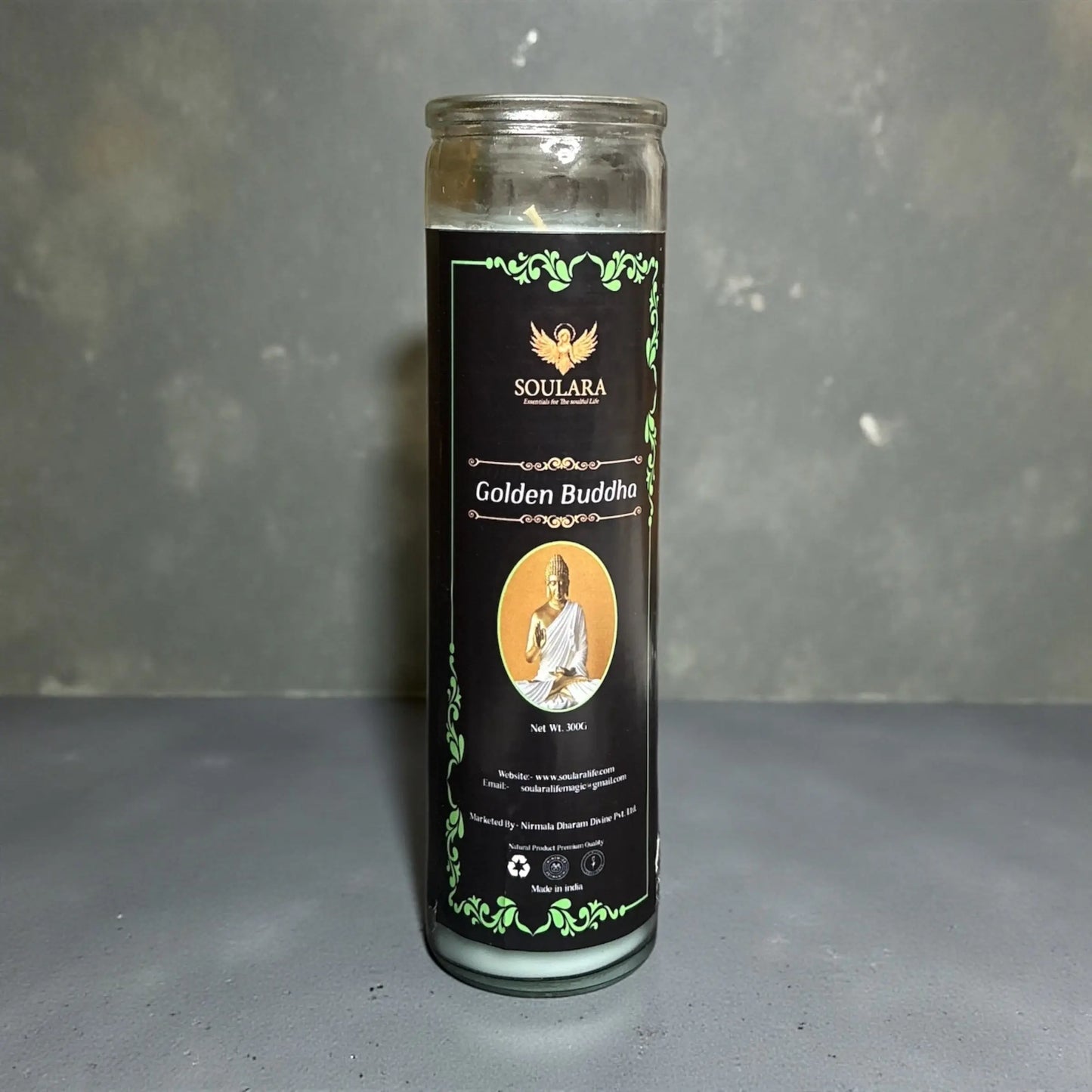 Golden Buddha Magic Jar Candle Soulara Life