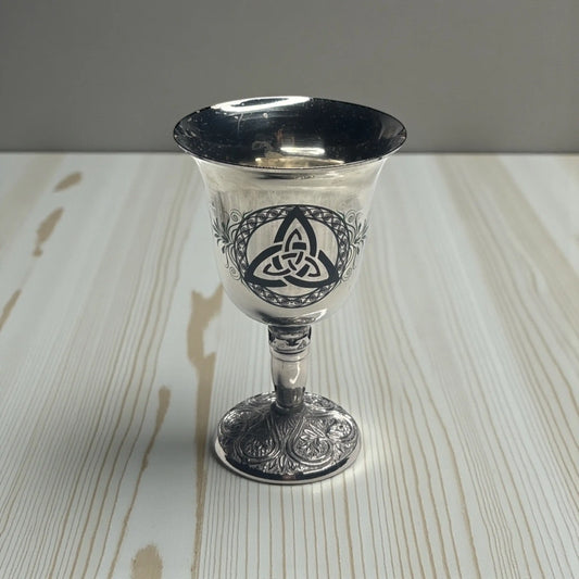 Triquetra Engraved Brass Chalice Soulara Life
