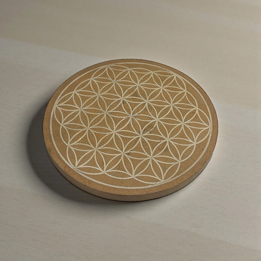 Wooden Flower of Life Grid Board - Soulara Life