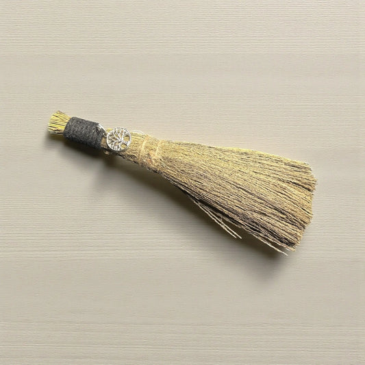 Wiccan Magic Broom with Tree of Life Charm - Soulara Life