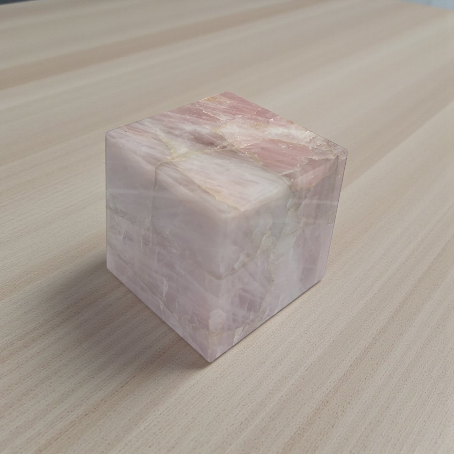Rose Quartz Crystal Cube (Premium Quality)