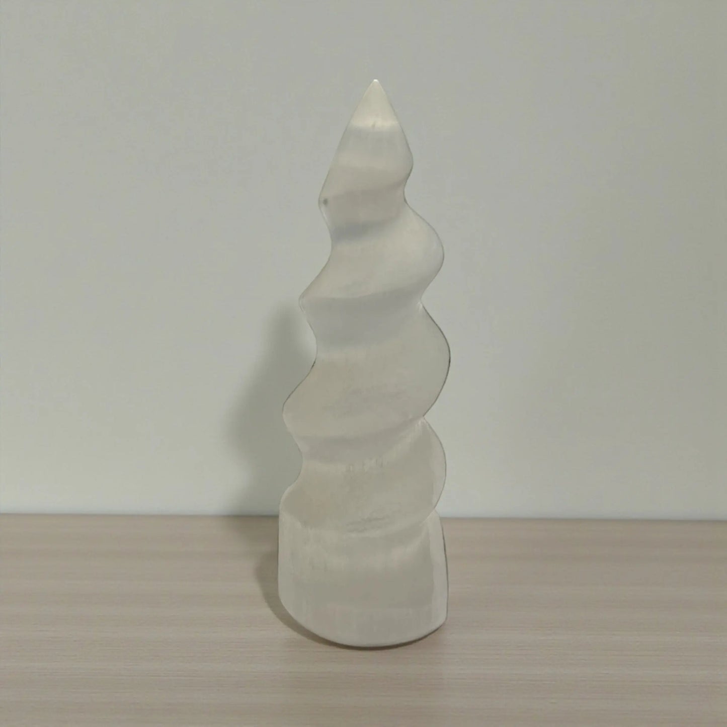 Selenite Spiral Tower - Soulara Life