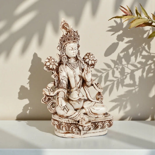 Statue White Tara Maa - Soulara Life