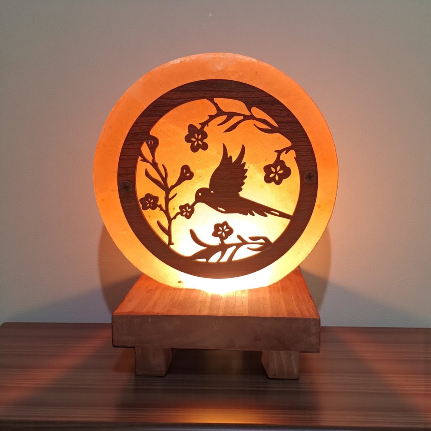 Himalayan Rock Salt Lamp – 3D Bird Design