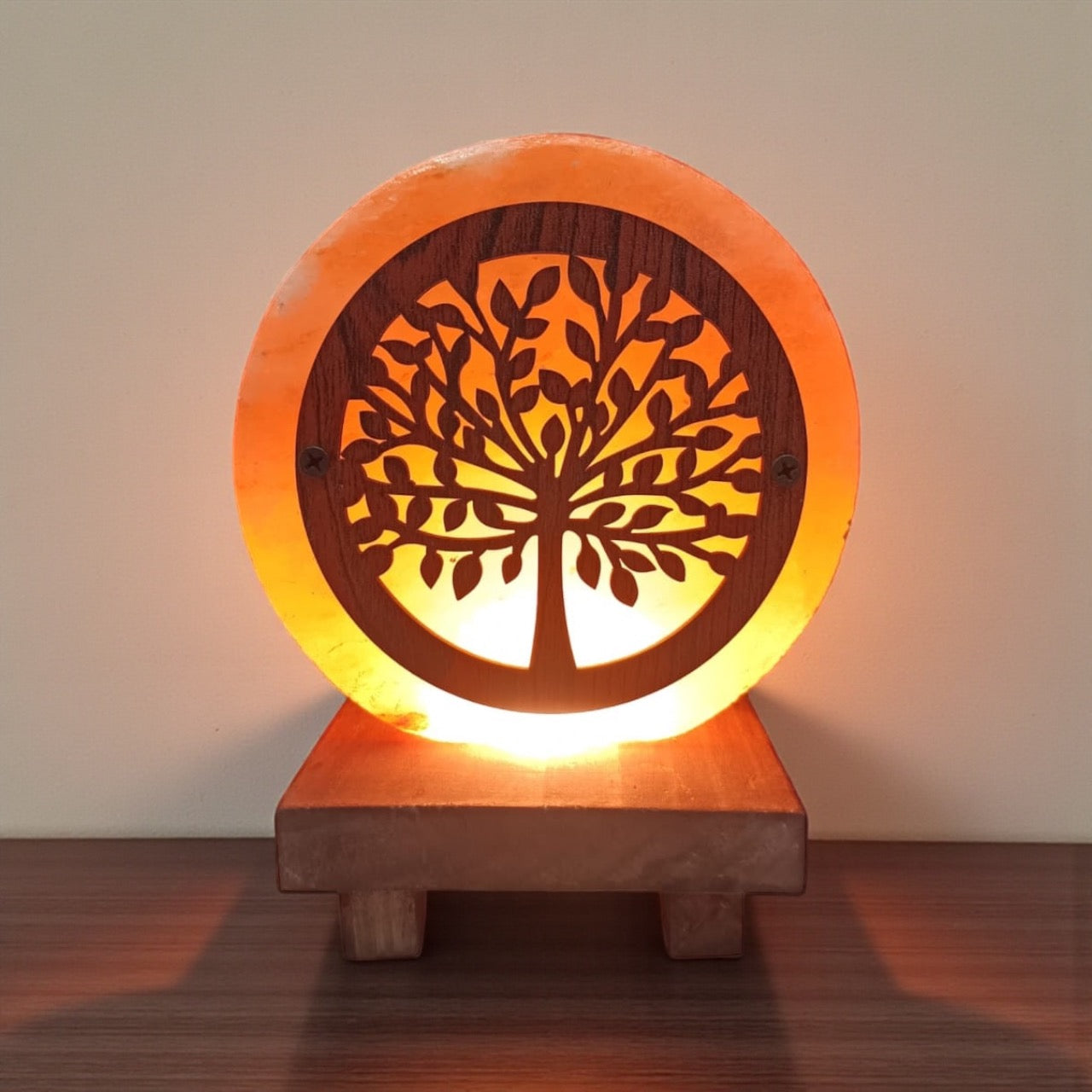 Himalayan Rock Salt Lamp – 3D Tree of Life Design