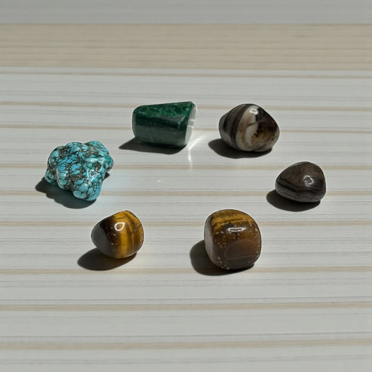 Job Success Crystal Tumble Set for Career Growth, Interview Confidence & Protection - Soulara Life