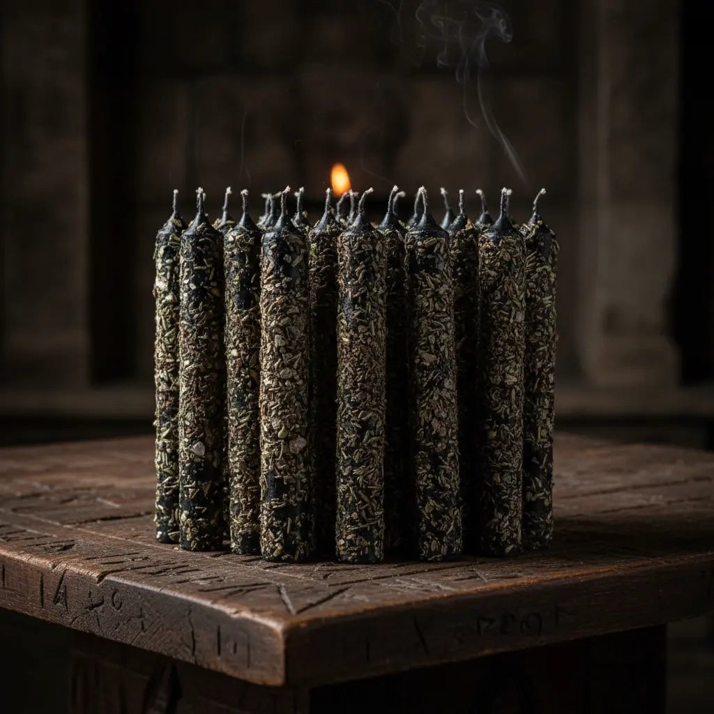 Energized Black Chime Candles