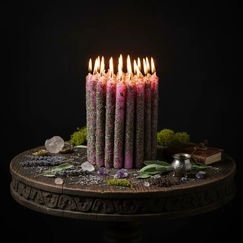 Energized Pink Chime Candles (4” Set of 11) Soulara Life
