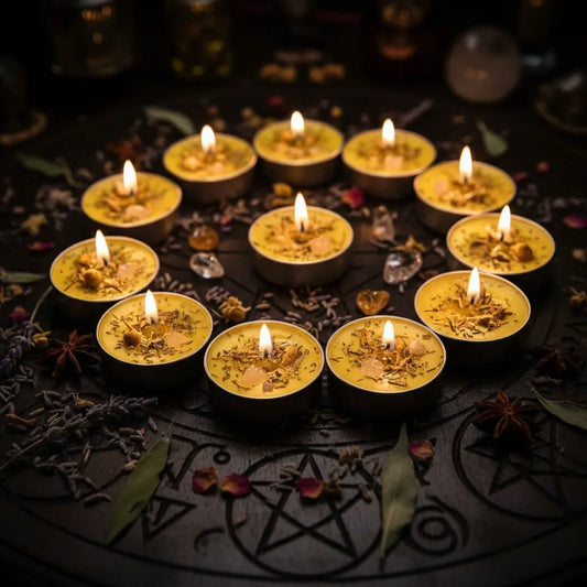 Energized Yellow Tea Light Candles