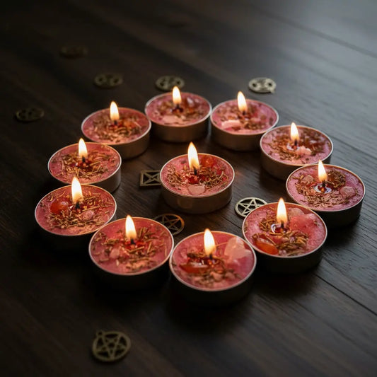Energized Pink Tea Light Candles