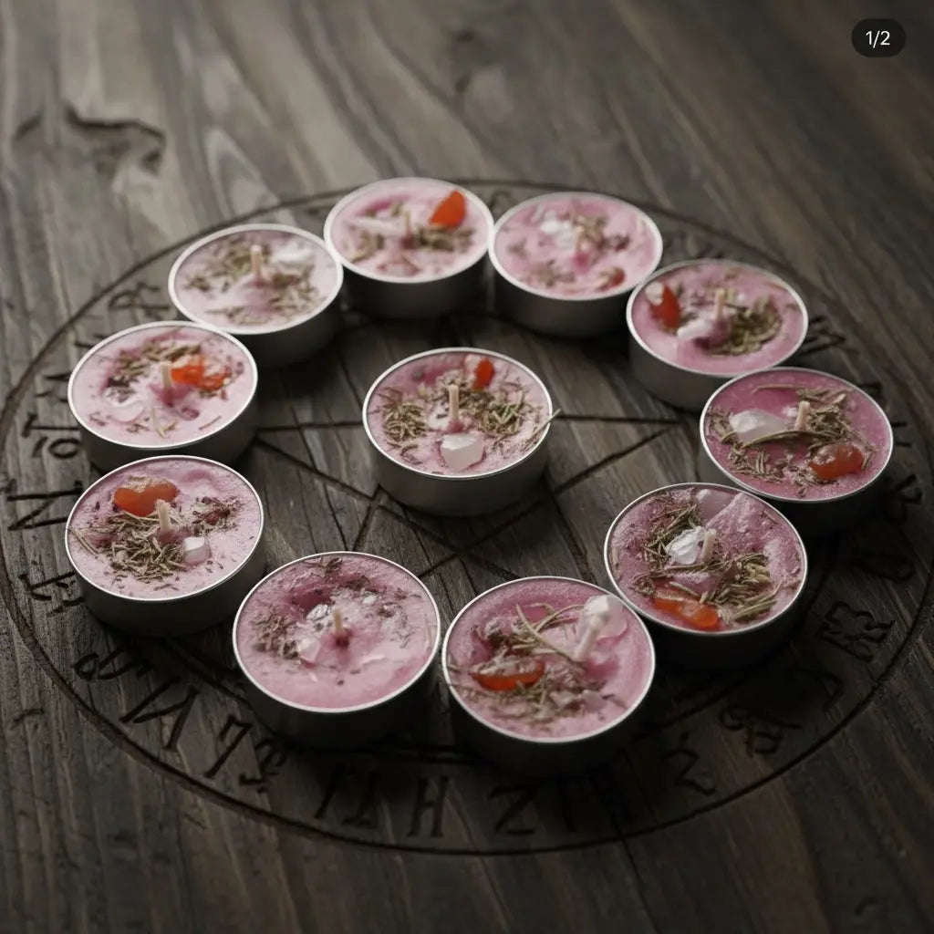 Energized Pink Tea Light Candles