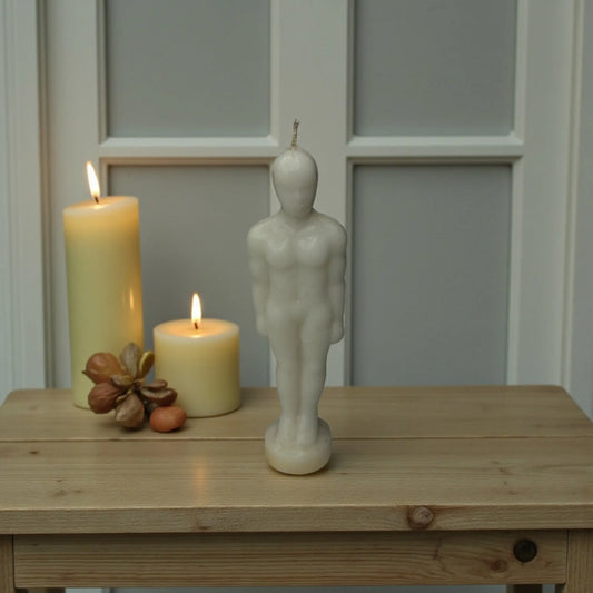 White Male Spell Candle Soulara Life
