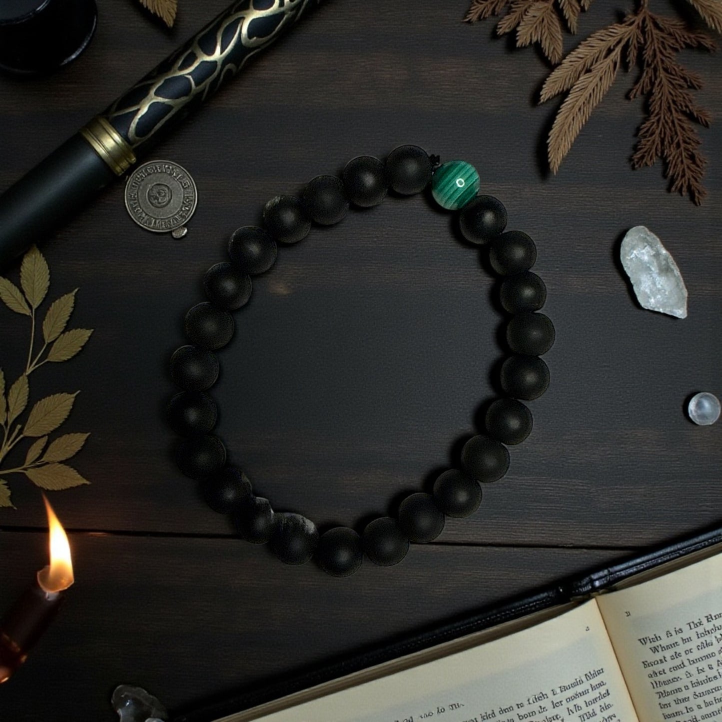Black Matte Malachite