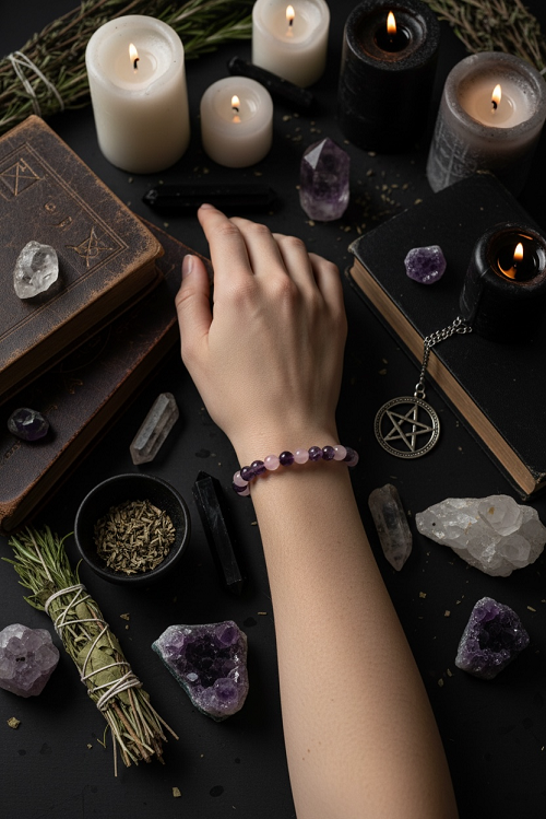 Amethyst and Rose Quartz