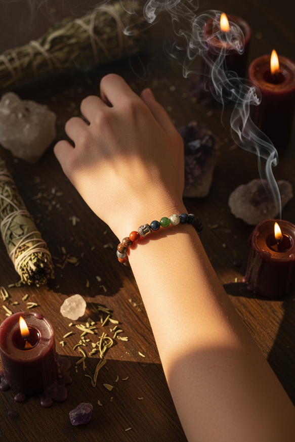 7 Chakra Buddha Charm