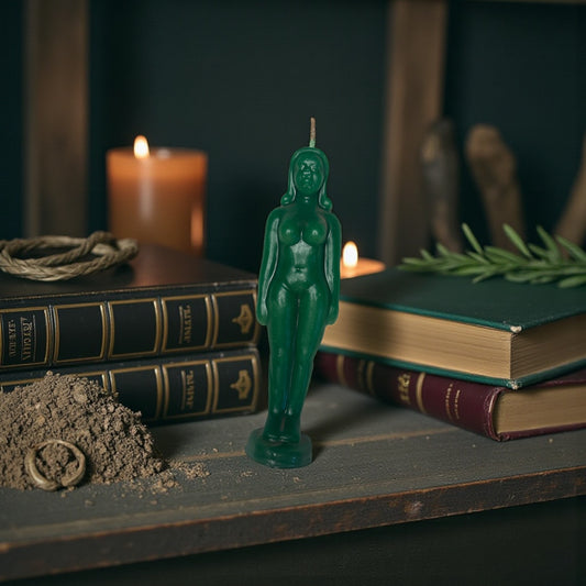 Green Female Spell Candle