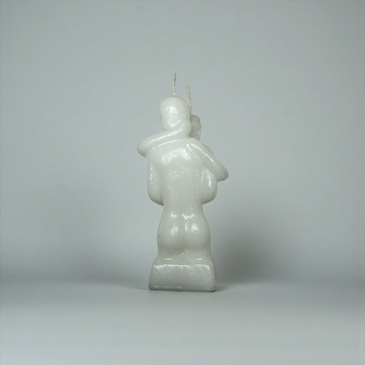 White Erotic Couple Spell Candle